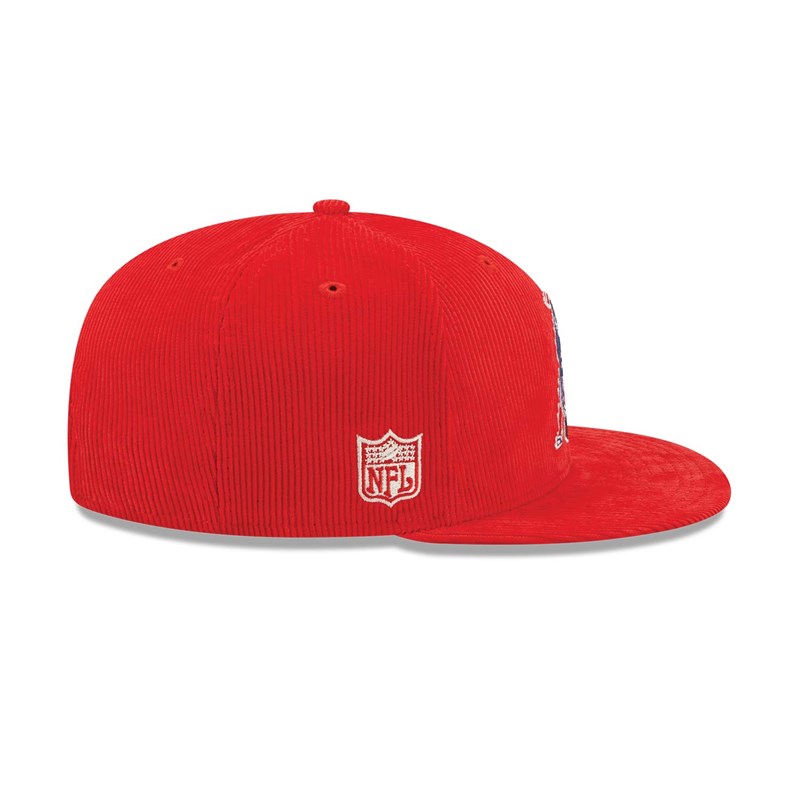 Red New Era New England Patriots NFL Retro Cord Cap 9fifty | IMUG30726