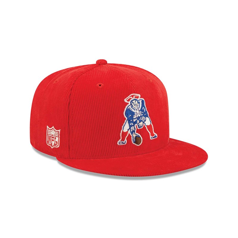 Red New Era New England Patriots NFL Retro Cord Cap 9fifty | IMUG30726