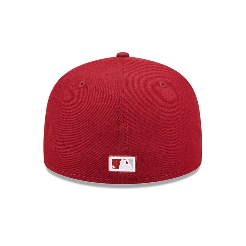 Red New Era Philadelphia Phillies Comic Cloud Fitted Cap 59fifty | IRZP34629