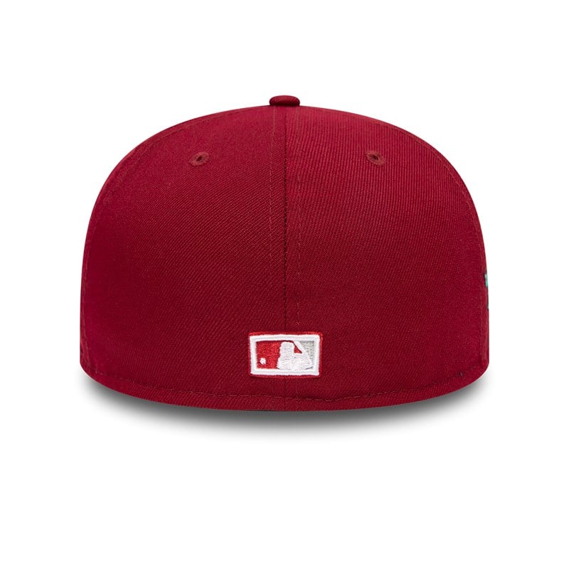 Red New Era Philadelphia Phillies Groovy Fitted Cap 59fifty | ZEPM76184