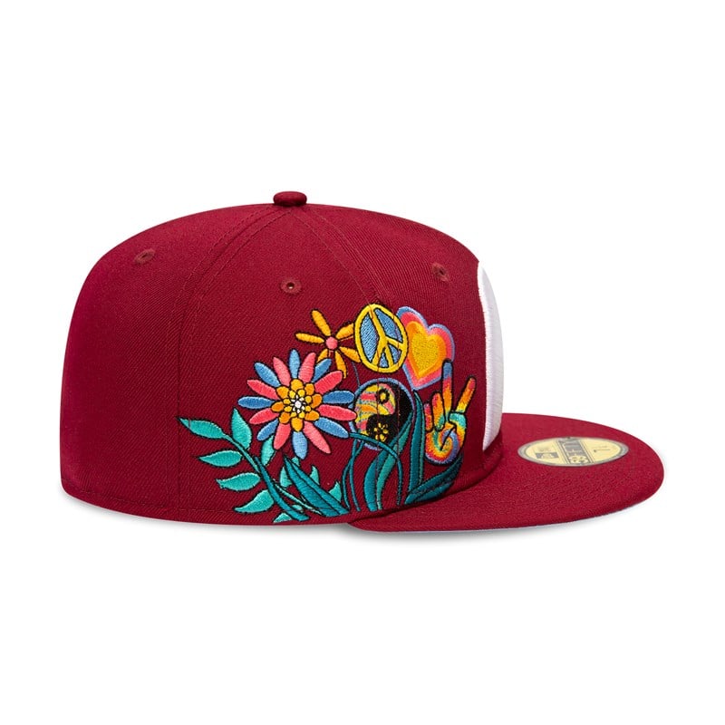 Red New Era Philadelphia Phillies Groovy Fitted Cap 59fifty | ZEPM76184