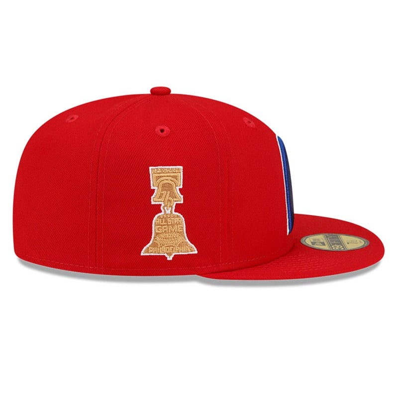 Red New Era Philadelphia Phillies Just Don X MLB Fitted Cap 59fifty | LMAO42753