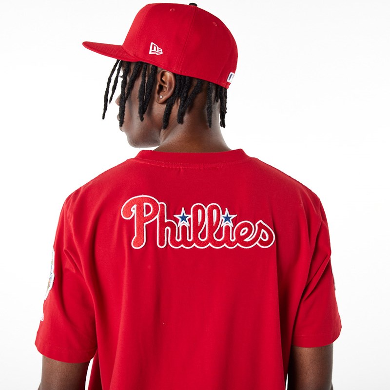 Red New Era Philadelphia Phillies MLB Logo Select T-Shirt | HPFR76123