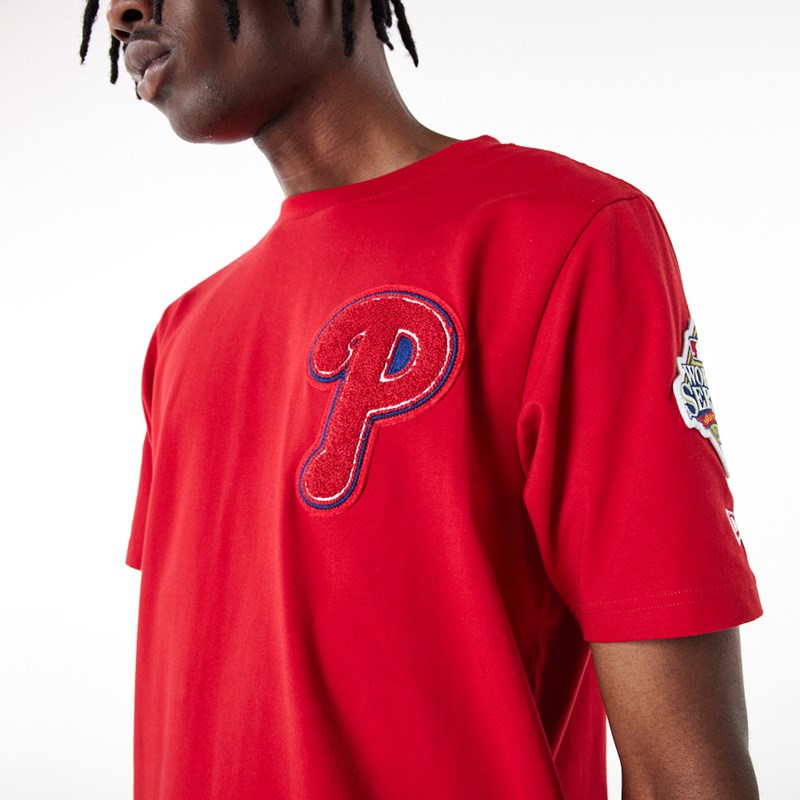 Red New Era Philadelphia Phillies MLB Logo Select T-Shirt | HPFR76123