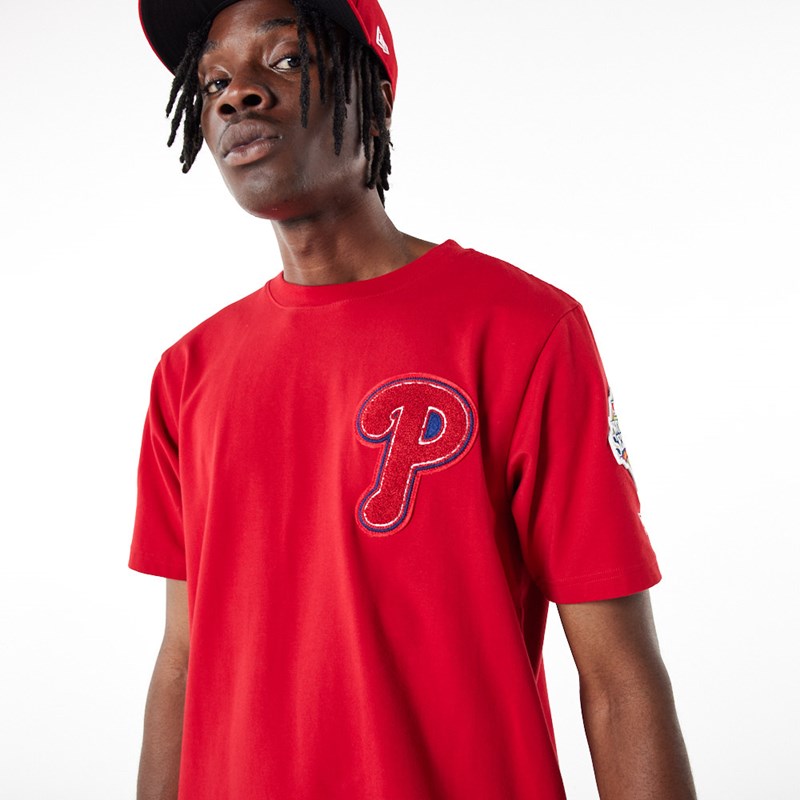 Red New Era Philadelphia Phillies MLB Logo Select T-Shirt | HPFR76123