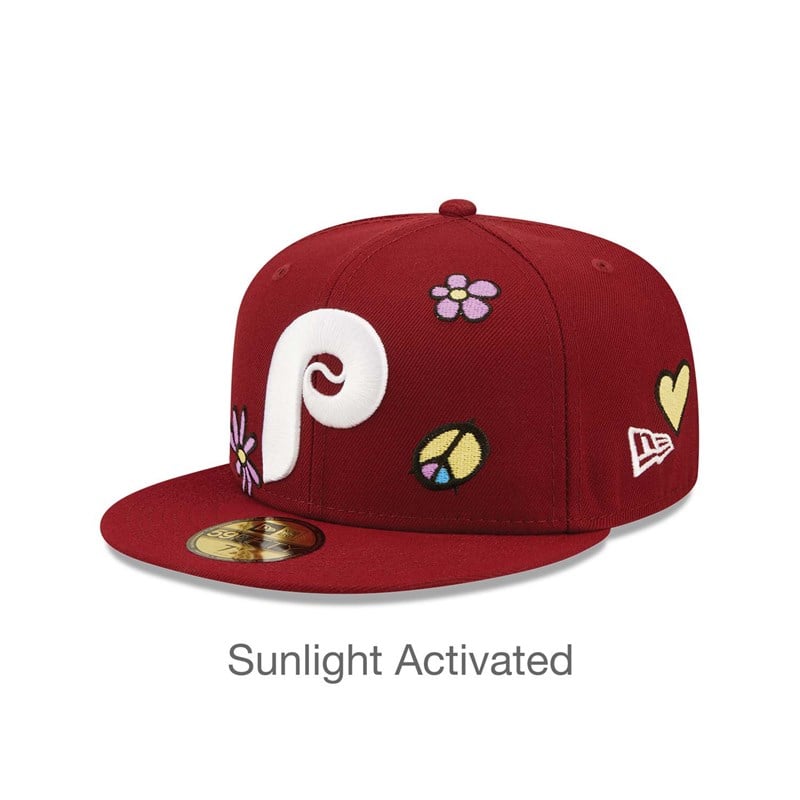 Red New Era Philadelphia Phillies MLB Sunlight Pop Cap 59fifty | RPBV15830