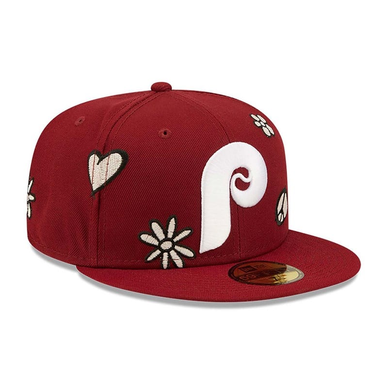 Red New Era Philadelphia Phillies MLB Sunlight Pop Cap 59fifty | RPBV15830