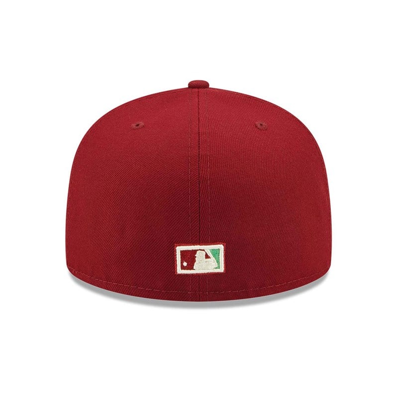 Red New Era Philadelphia Phillies Pop Fitted Cap 59fifty | GAJT73062