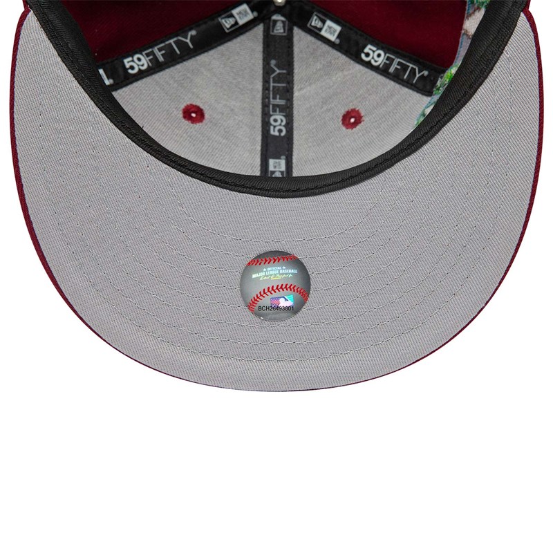 Red New Era Philadelphia Phillies Stateview Fitted Cap 59fifty | ZBNH20756