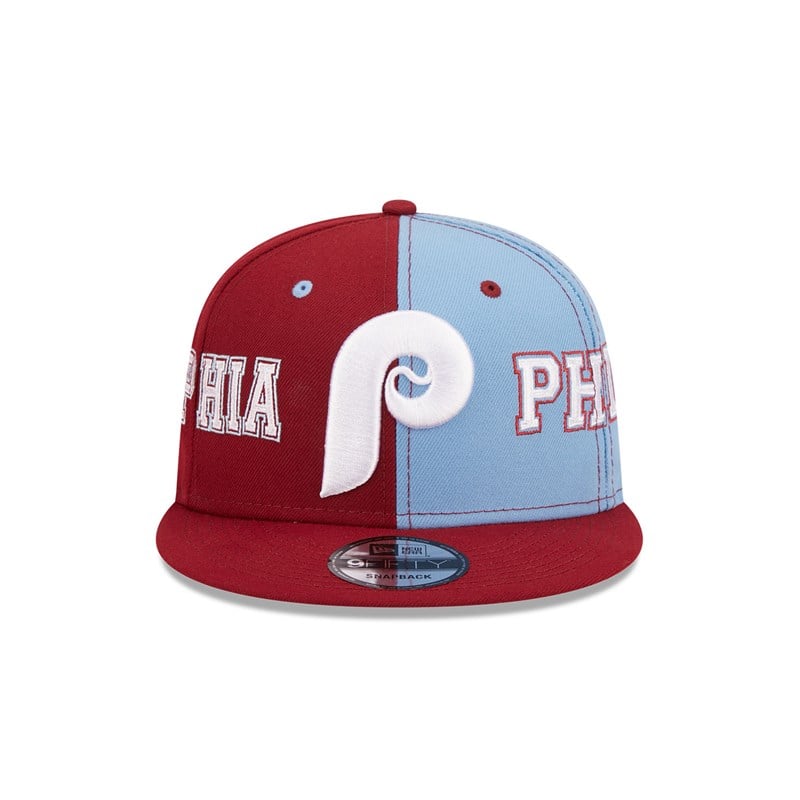 Red New Era Philadelphia Phillies Teamsplit Cap 9fifty | MXRH29813