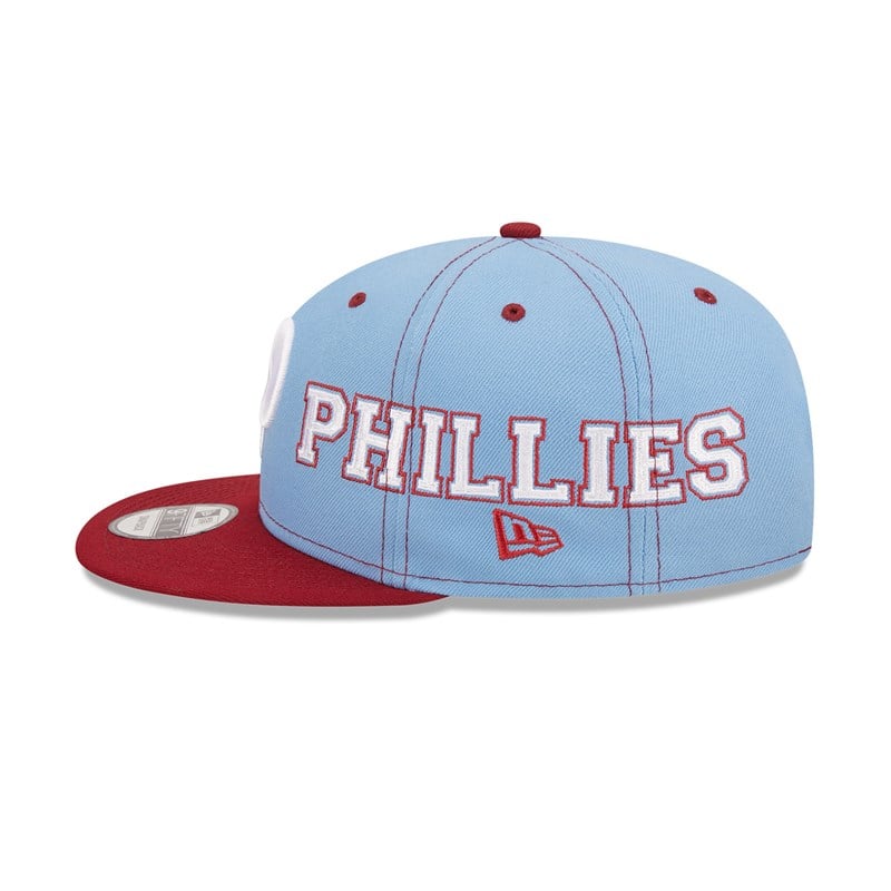 Red New Era Philadelphia Phillies Teamsplit Cap 9fifty | MXRH29813