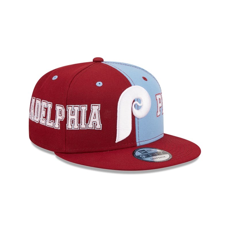 Red New Era Philadelphia Phillies Teamsplit Cap 9fifty | MXRH29813