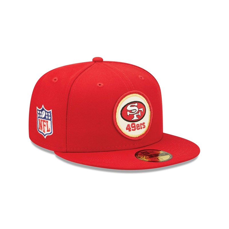 Red New Era San Francisco 49ers NFL Sideline 2022 Fitted Cap 59fifty | ALVU59306