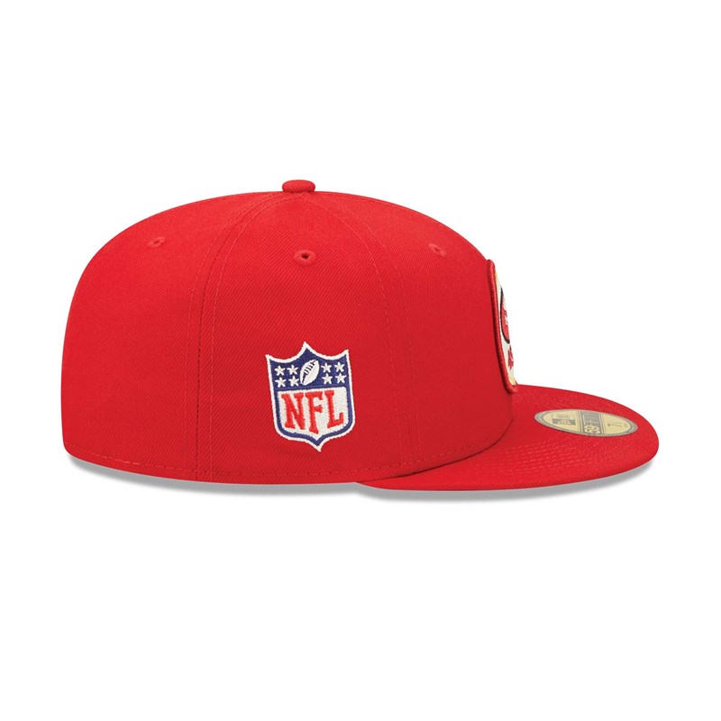 Red New Era San Francisco 49ers NFL Sideline 2022 Fitted Cap 59fifty | ALVU59306