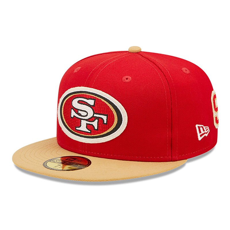 Red New Era San Francisco 49ers Ne Letterman Fitted Cap 59fifty | YEVP76152