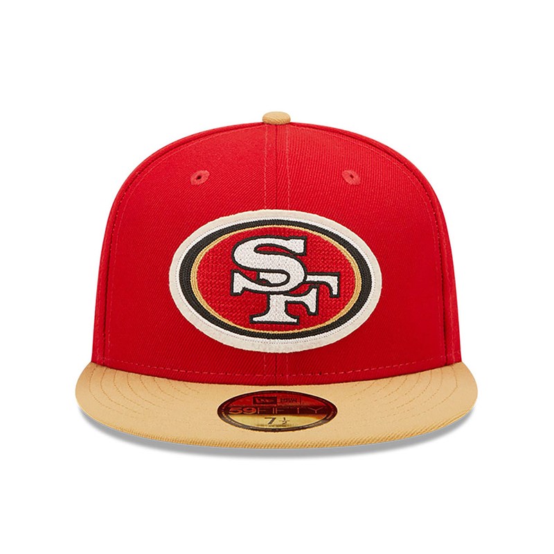 Red New Era San Francisco 49ers Ne Letterman Fitted Cap 59fifty | YEVP76152