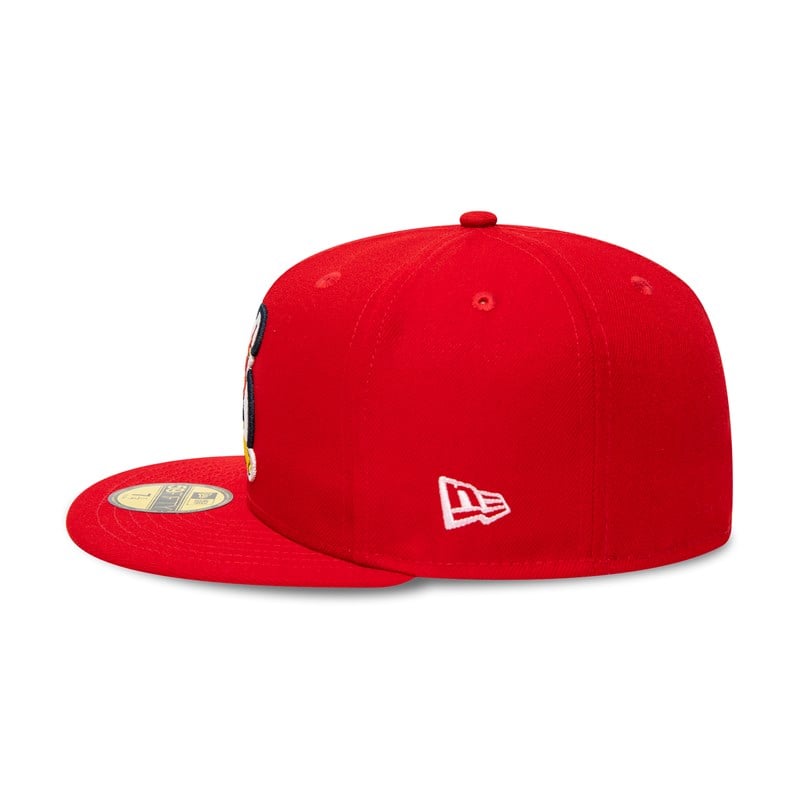 Red New Era Springfield Cardinals Milb Fitted Cap 59fifty | TFCD68401