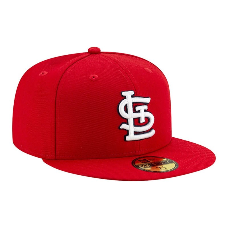 Red New Era St. Louis Cardinals Authentic On Field Game Cap 59fifty | TYIP32904