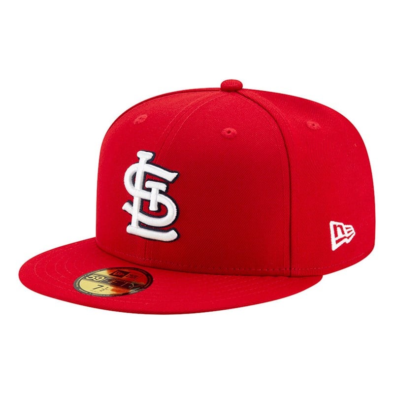 Red New Era St. Louis Cardinals Authentic On Field Game Cap 59fifty | TYIP32904