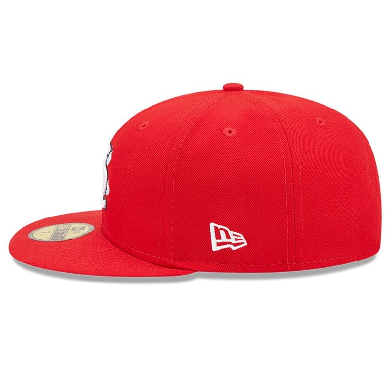 Red New Era St. Louis Cardinals Comic Cloud Fitted Cap 59fifty | MULJ28476