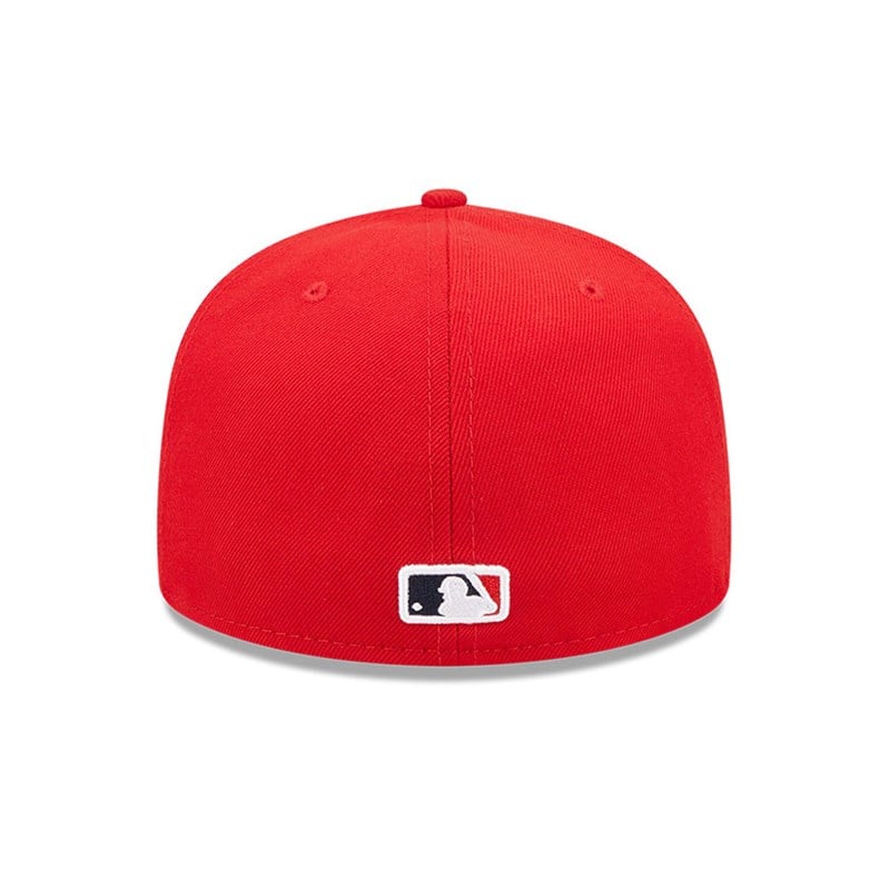 Red New Era St. Louis Cardinals Comic Cloud Fitted Cap 59fifty | MULJ28476