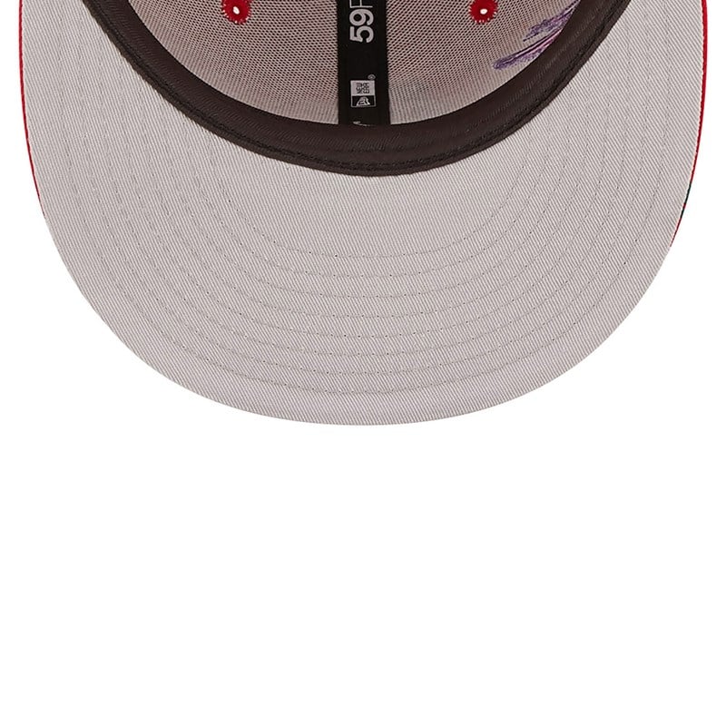 Red New Era St. Louis Cardinals MLB Blooming Fitted Cap 59fifty | CURI75602