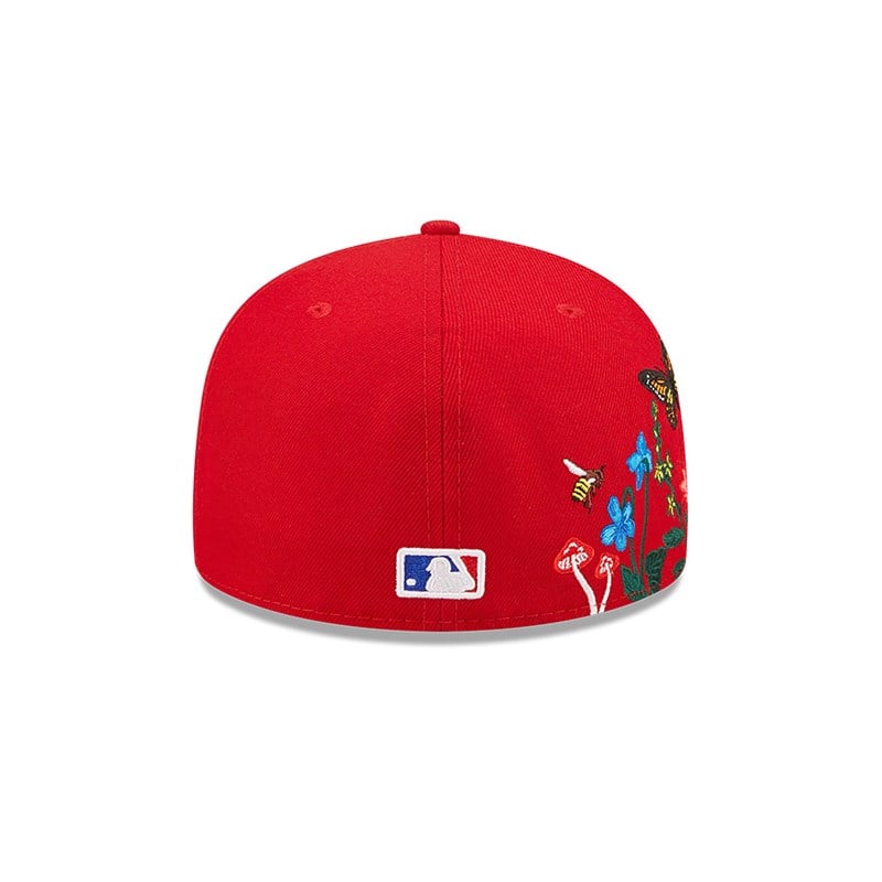 Red New Era St. Louis Cardinals MLB Blooming Fitted Cap 59fifty | CURI75602