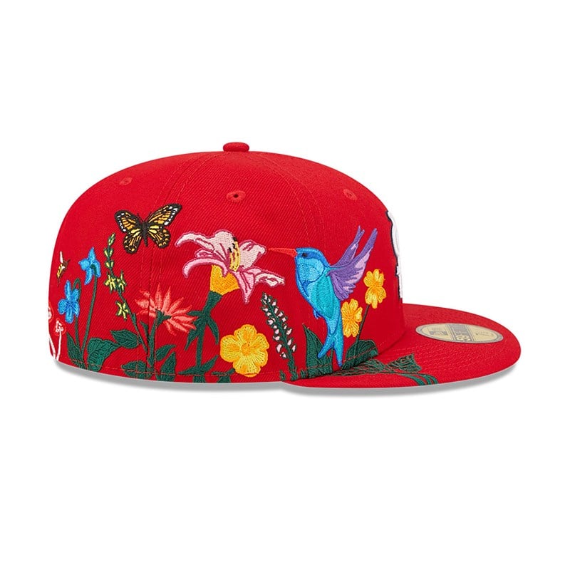 Red New Era St. Louis Cardinals MLB Blooming Fitted Cap 59fifty | CURI75602