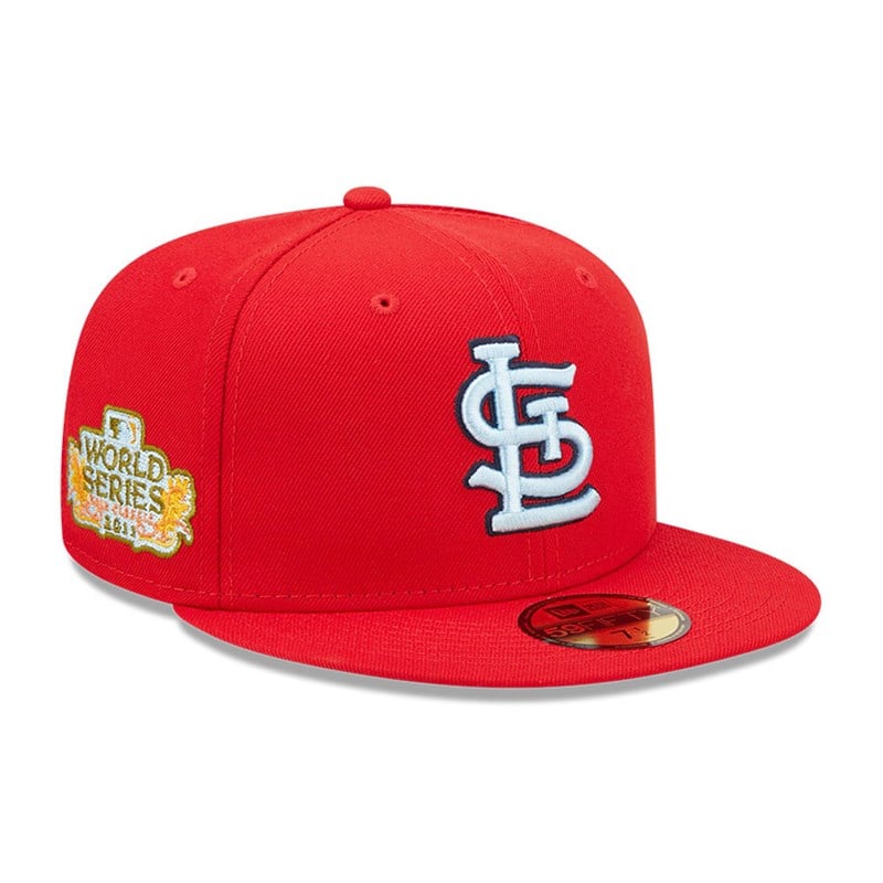 Red New Era St. Louis Cardinals MLB Cloud Fitted Cap 59fifty | JMSP05983