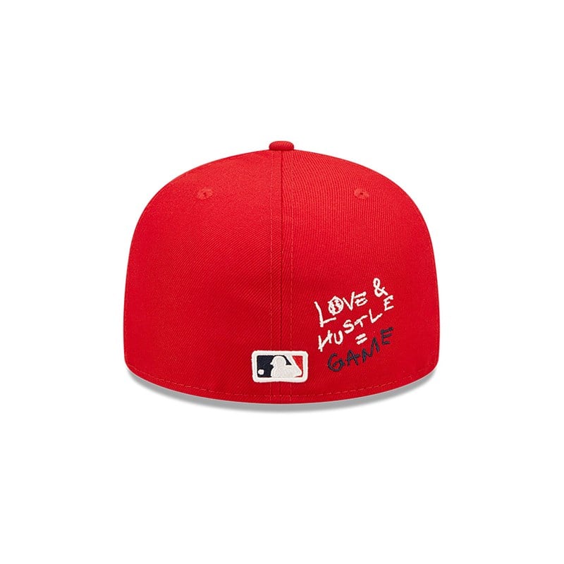 Red New Era St. Louis Cardinals MLB Team Heart Fitted Cap 59fifty | WIHT90453