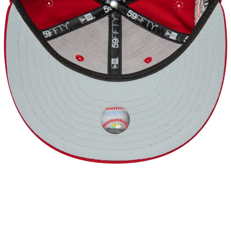 Red New Era St. Louis Cardinals National League Stadium Fitted Cap 59fifty | PCGF31862