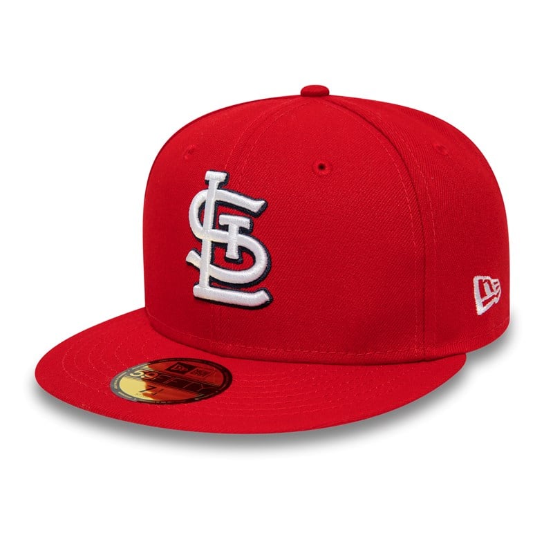 Red New Era St. Louis Cardinals National League Stadium Fitted Cap 59fifty | PCGF31862