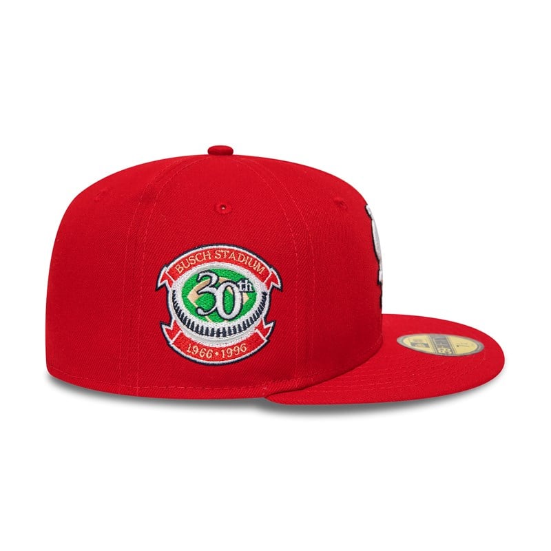 Red New Era St. Louis Cardinals National League Stadium Fitted Cap 59fifty | PCGF31862