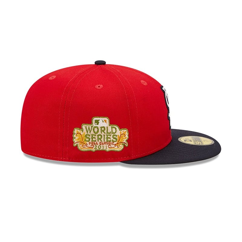 Red New Era St Louis Cardinals Ne Letterman Fitted Cap 59fifty | WGVU13487