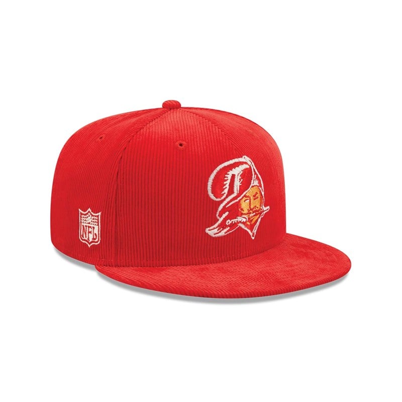 Red New Era Tampa Bay Buccaneers NFL Retro Cord Cap 9fifty | FYEV29130