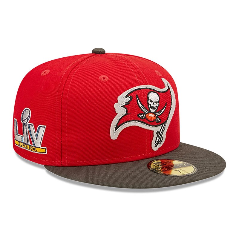 Red New Era Tampa Bay Buccaneers Ne Letterman Fitted Cap 59fifty | SVEL30269