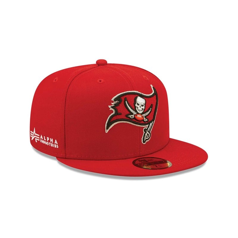 Red New Era Tampa Bay Bucccaneers X Alpha Industries Fitted Cap 59fifty | DNEF70186