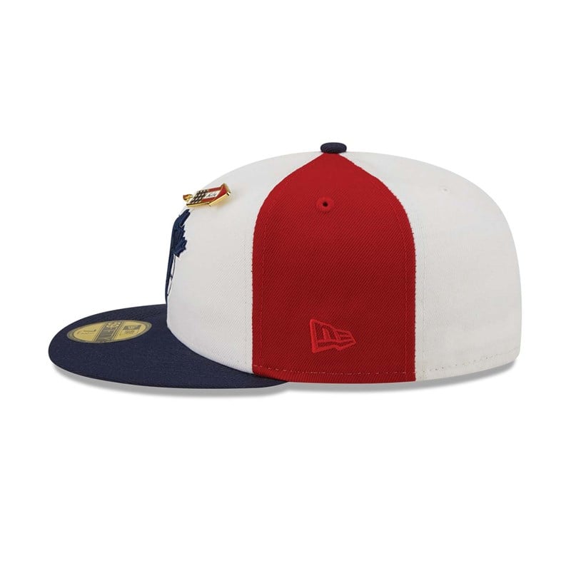 Red New Era Toronto Jays Pinwheel Americana Fitted Cap 59fifty | AUTL78623