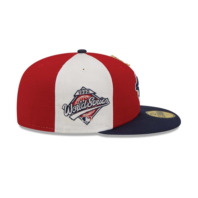 Red New Era Toronto Jays Pinwheel Americana Fitted Cap 59fifty | AUTL78623