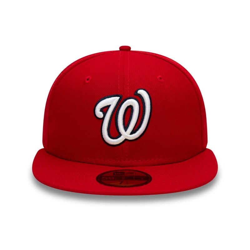 Red New Era Washington Nationals Authentic On Field Cap 59fifty | PUXC97823