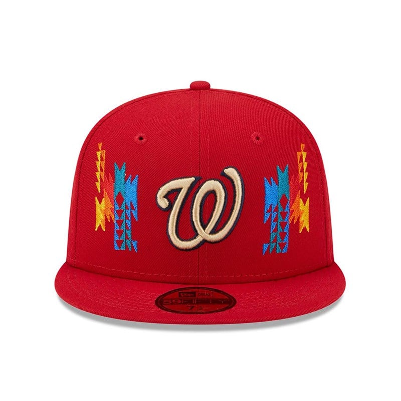 Red New Era Washington Nationals Southwestern Fitted Cap 59fifty | GMRC71265