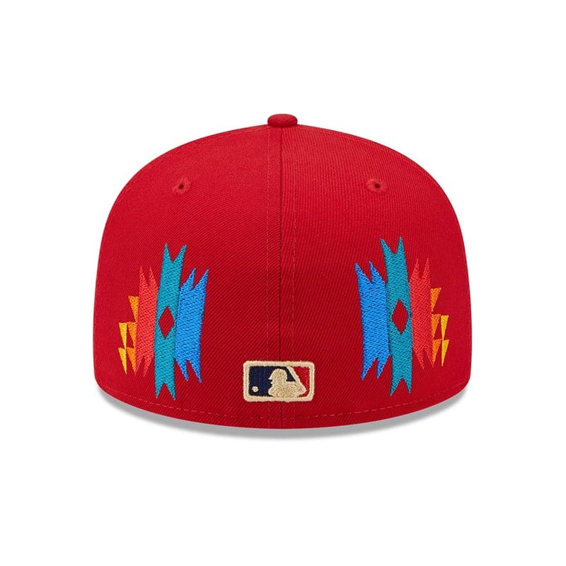 Red New Era Washington Nationals Southwestern Fitted Cap 59fifty | GMRC71265