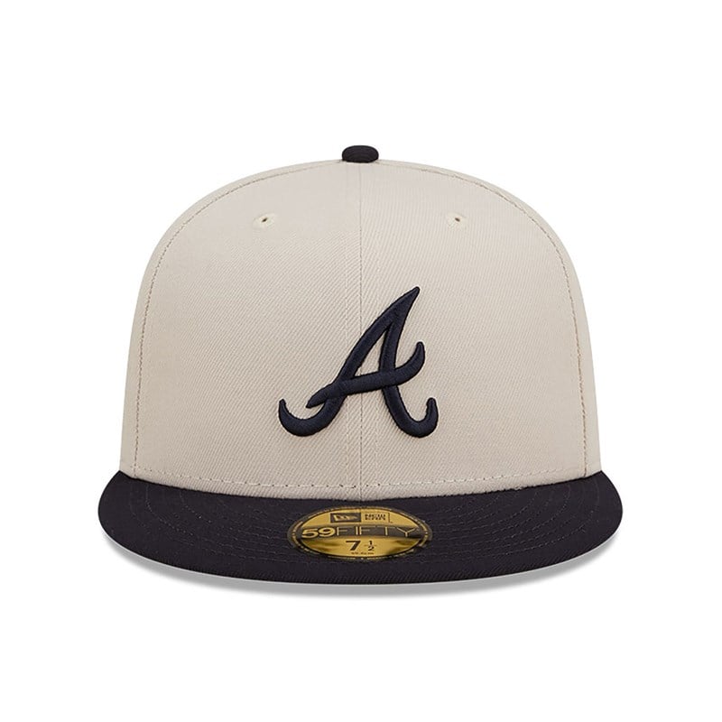 White New Era Atlanta Braves Fall Classic Fitted Cap 59fifty | RCLE29570