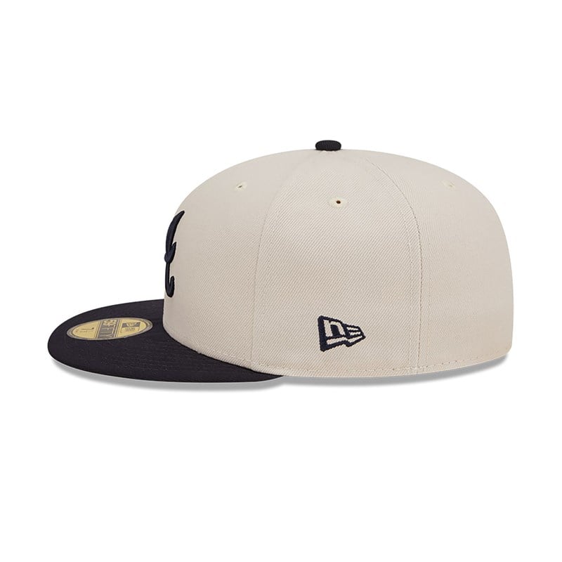 White New Era Atlanta Braves Fall Classic Fitted Cap 59fifty | RCLE29570