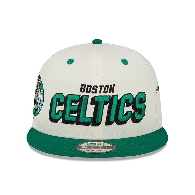 White New Era Boston Celtics Awake Cap 9fifty | VWKI61580