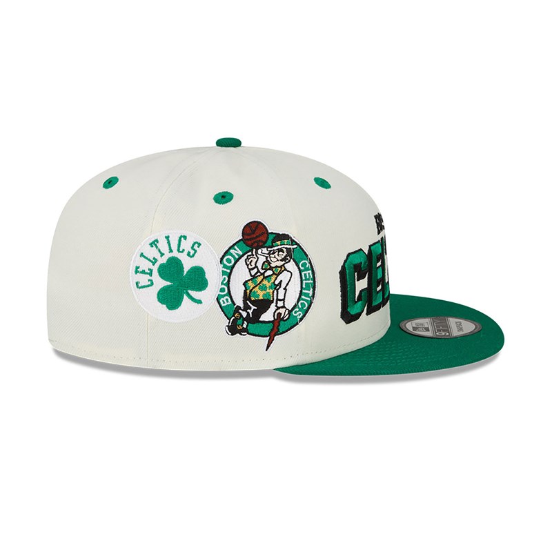 White New Era Boston Celtics Awake Cap 9fifty | VWKI61580