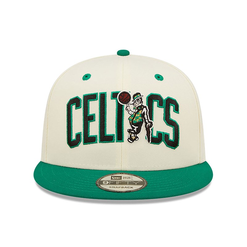 White New Era Boston Celtics Blend Cap 9fifty | IZSO03496