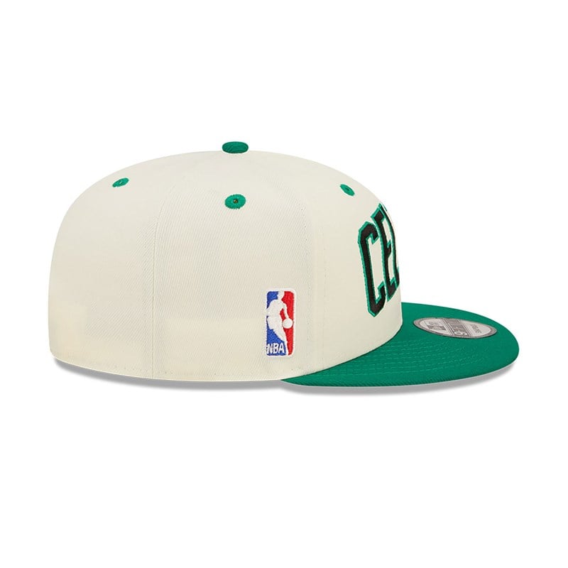 White New Era Boston Celtics Blend Cap 9fifty | IZSO03496