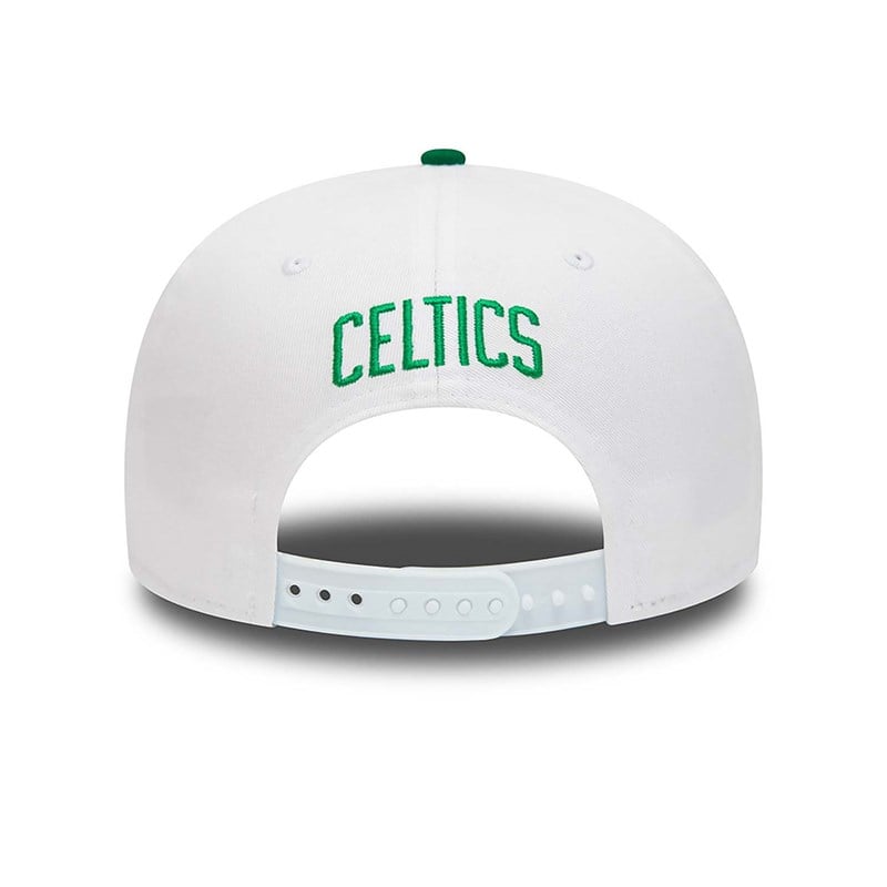 White New Era Boston Celtics Crown Patches Cap 9fifty | YOLV84539