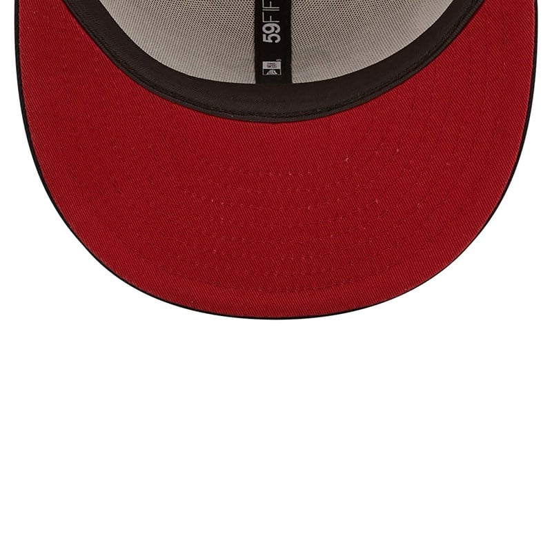 White New Era Boston Sox Fall Classic Fitted Cap 59fifty | ADME57293